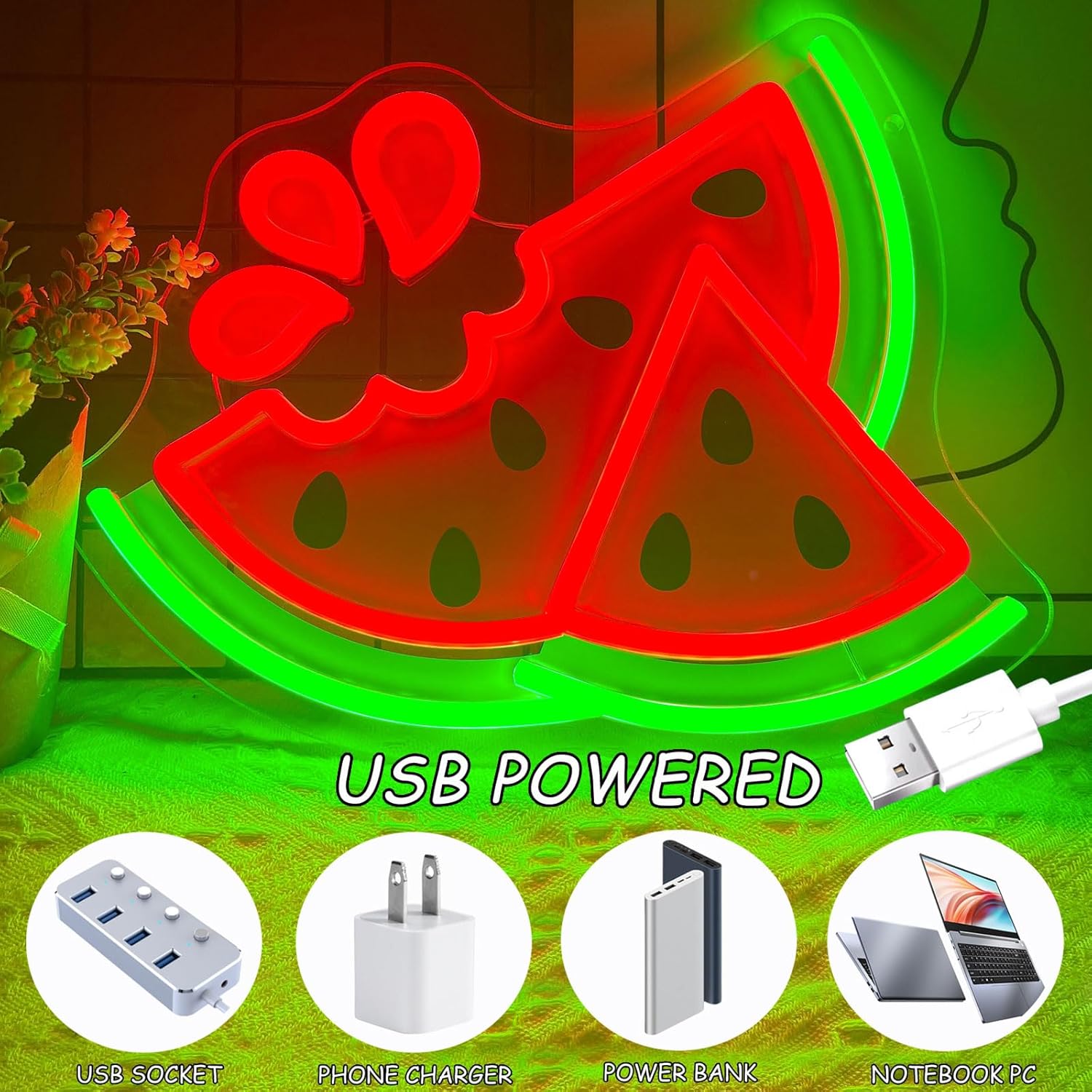 Watermelon Neon Sign UV Print  - đánh giá và giá Commercial Printing Shop