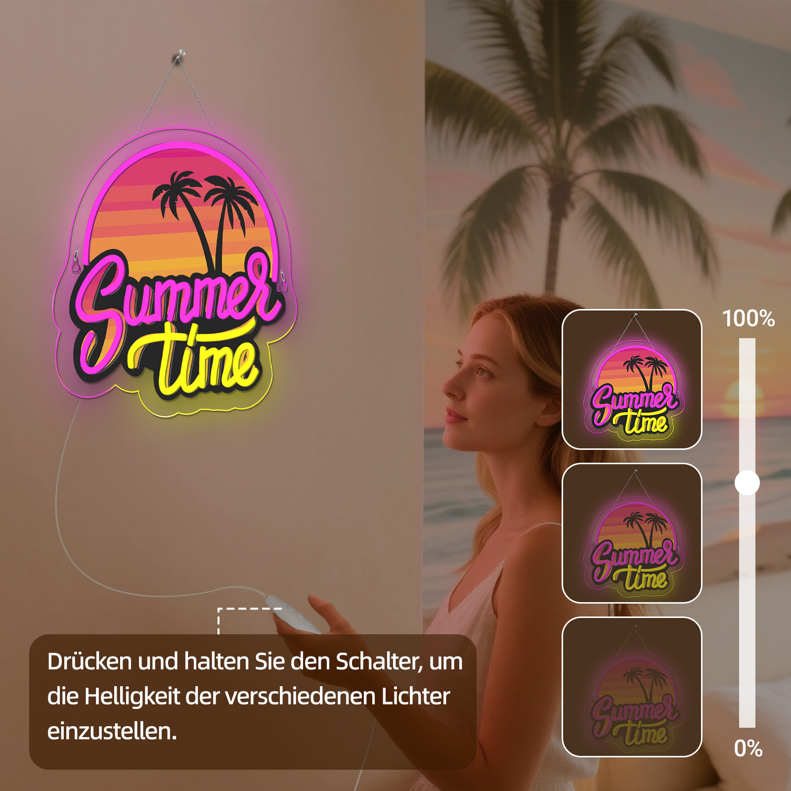 Summer Time Neon Sign UV Print - đánh giá và giá Commercial Printing Shop