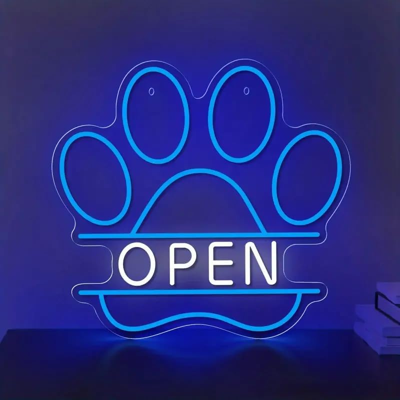 LED Neon Sign USB Dimmable Paw - đánh giá và giá Commercial Printing Shop