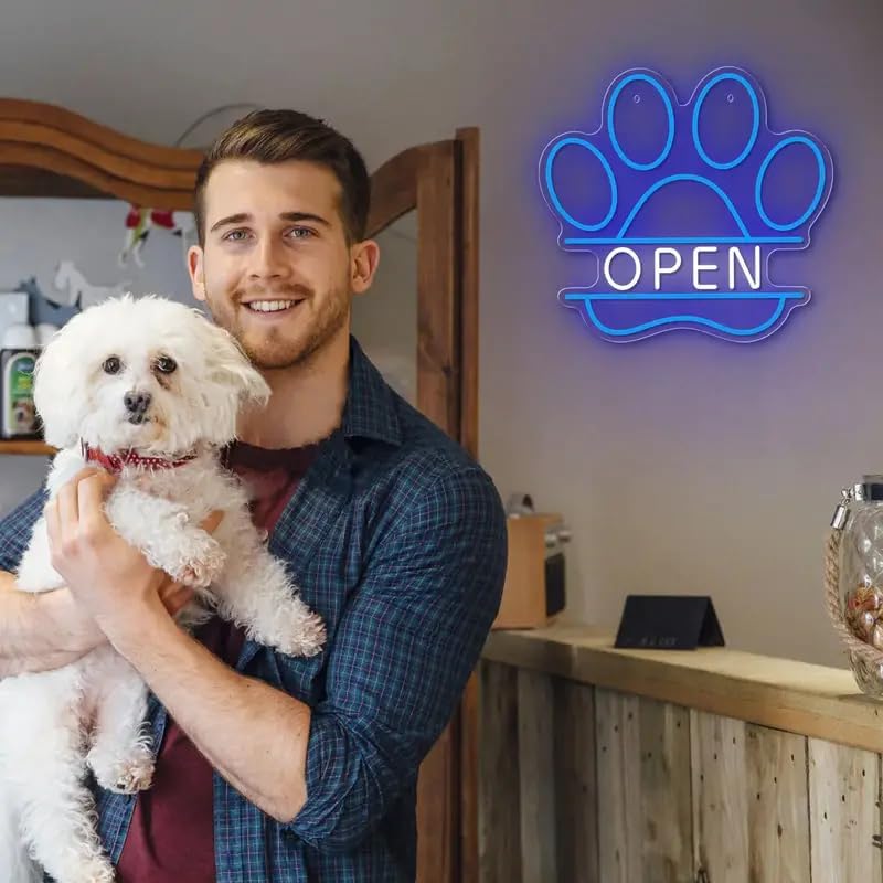 LED Neon Sign USB Dimmable Paw - đánh giá và giá Commercial Printing Shop